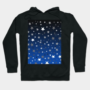 Stars In A Sea of Black to Dark Blue Gradation Hoodie